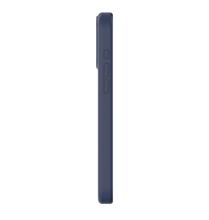 iPhone 16 Pro Liquid Silicone With Stand - Navy