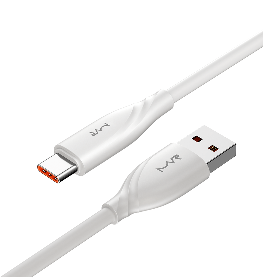 MVR 1m USB A To Type C Charging Cable White