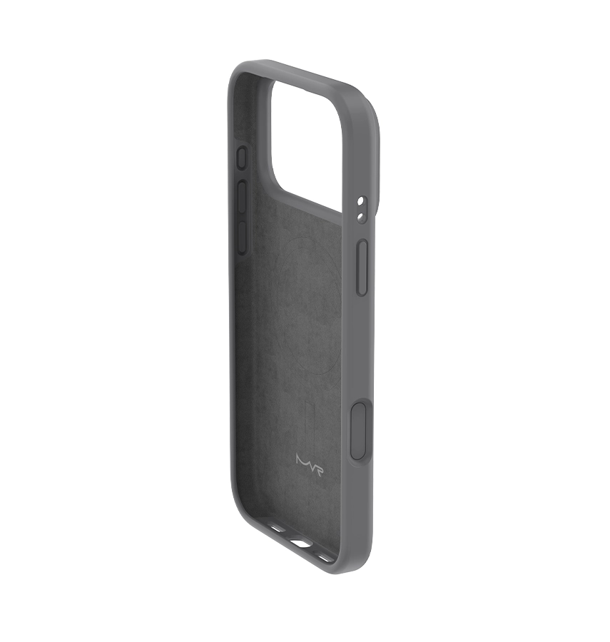 iPhone 17 Pro Max Case – Grey | MVR  Liquid Silicone Soft-Touch Finish, Anti-Slip Grip, Premium Protection