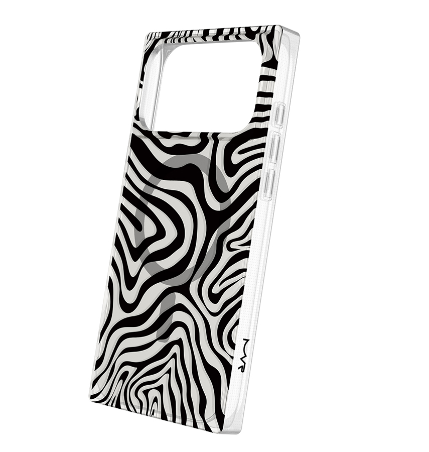 iPhone 17 Pro Max BoxedIn Case – Mono Swirl | MVR Slim Protective Cover, Stylish Pattern, MagSafe Compatible