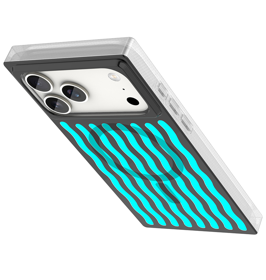 iPhone 17 Pro Max BoxedIn Case – Neo Wave | MVR Slim Protective Cover, Stylish Pattern, MagSafe Compatible