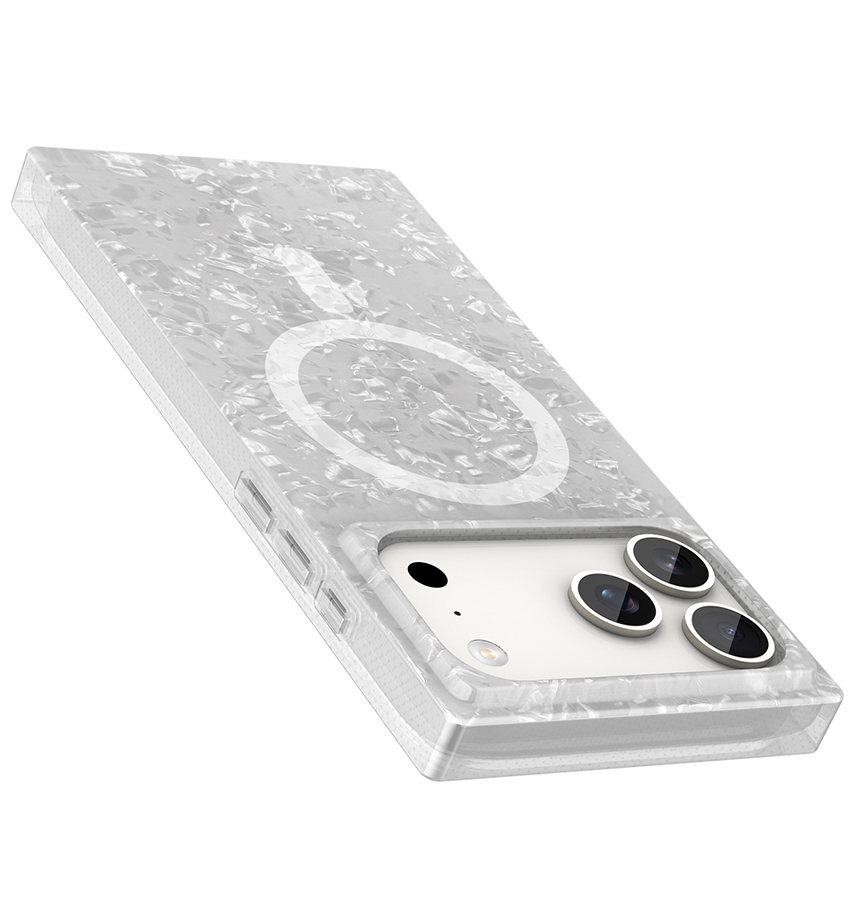 iPhone 17 Pro Max BoxedIn Case – Crystal Shell | MVR Slim Protective Cover, Stylish Pattern, MagSafe Compatible
