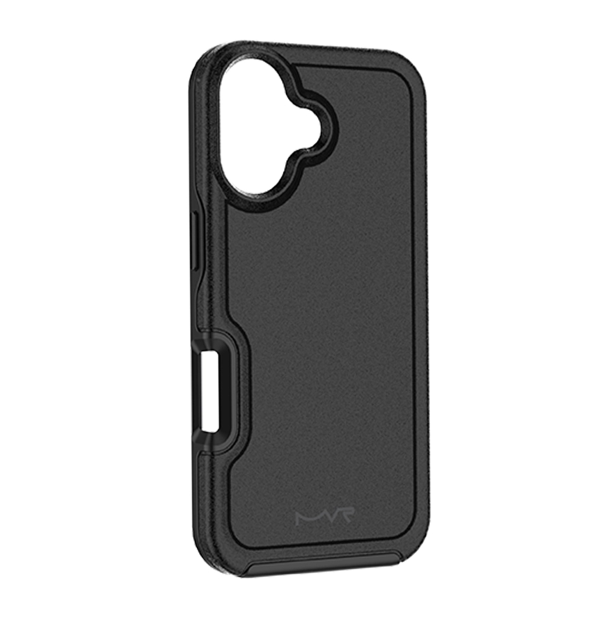 iPhone 17 MVR Armour Case – Black | Matte Anti-Slip Grip, Wireless Charging