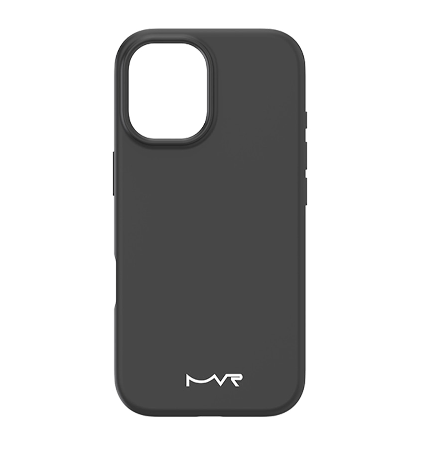iPhone 17 Liquid Silicone Case – Black | MVR Micro-Fiber Lining, Soft-Touch Matte Finish
