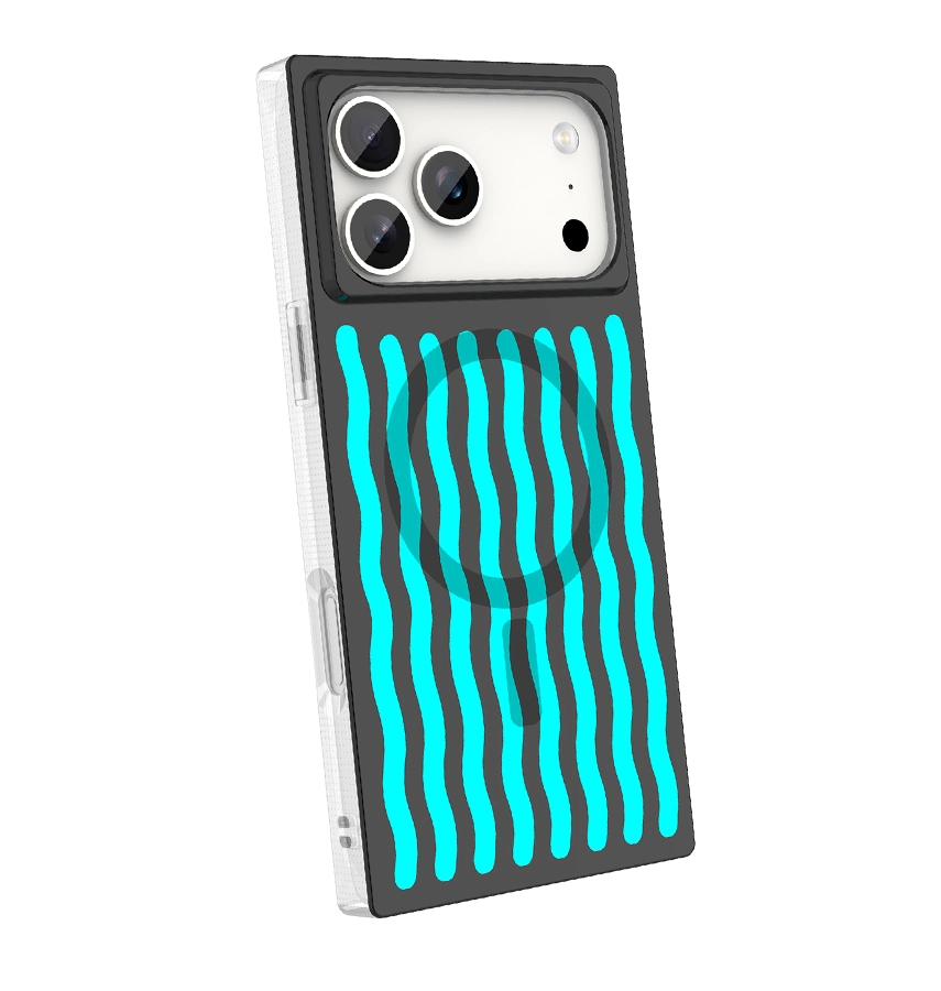iPhone 17 Pro BoxedIn Case – Neo Wave | MVR Slim Protective Cover, Modern Pattern, MagSafe Compatible
