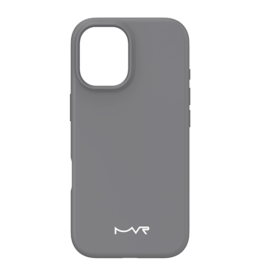 iPhone 17 Liquid Silicone Case – Grey | MVR Anti-Dust Coating, Shock-Absorbent